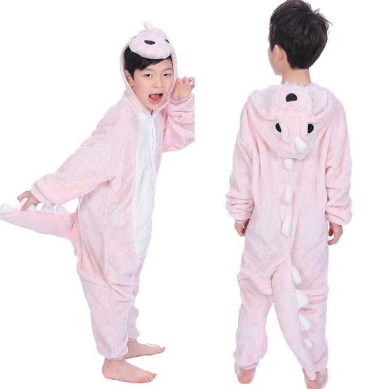 Фланелевая пижама с животными для детей, косплей, милый комбинезон, одежда для сна, для вечеринки, для дома