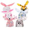 10PCS Cute Storage Pocket Party Supplies Rabbit Cookie Bags Biscuit Package Easter Rabbit Candy Bag