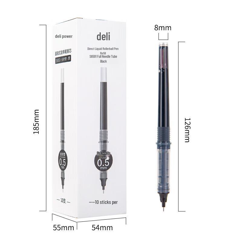 Deli Nuoshang 0.5mm Direct Liquid Rollerball Pen Refill
