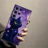 Вращающийся чехол со звездным небом и кошкой для Samsung Galaxy S26 Ultra S21 FE S20 Ultra S10 S9 S25 Plus Note 20 8 9 10 S24 S23 Funda Чехол для телефона