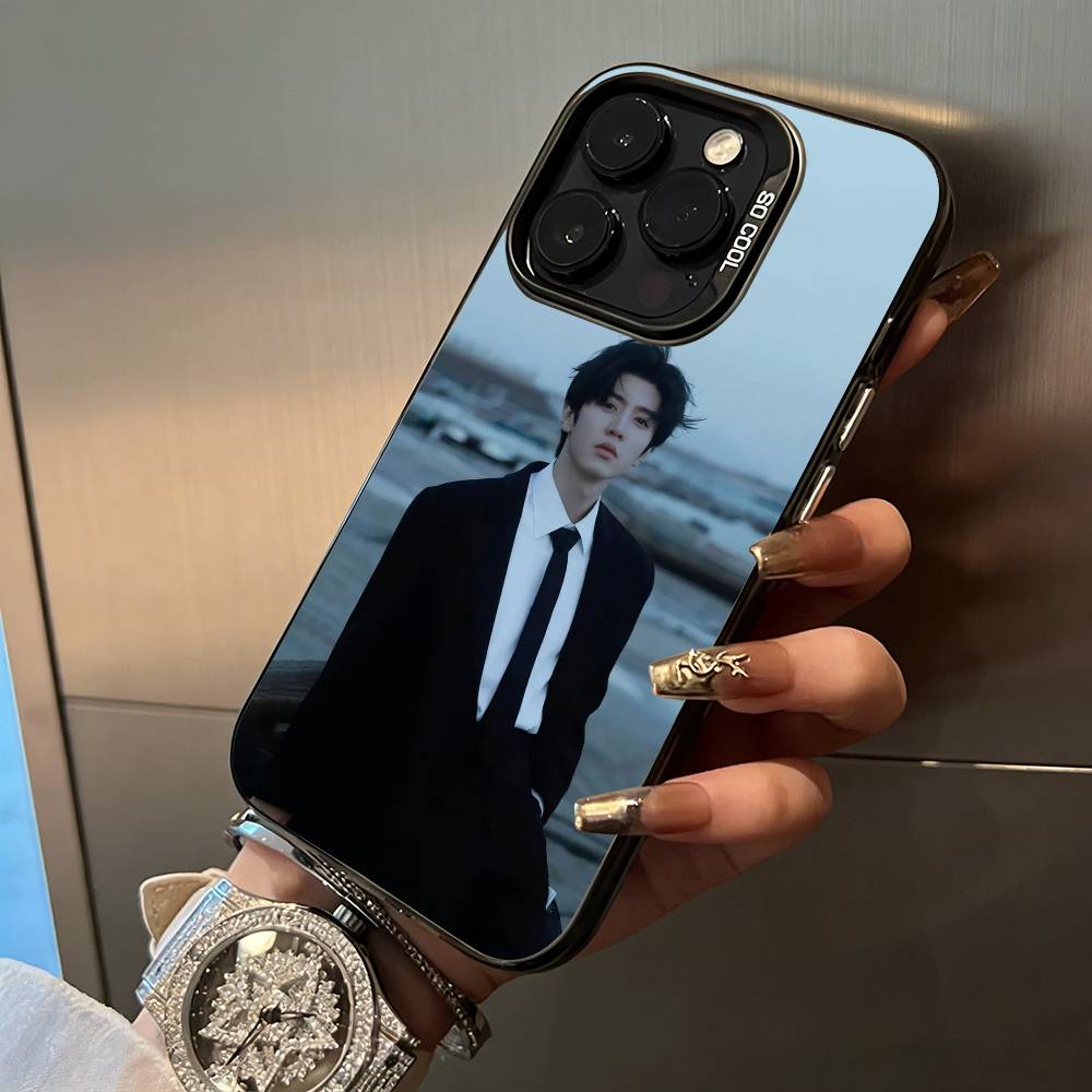C- Чэнь Чжэюань-Актер Чехол для телефона для iPhone 17,16,15,14,13,12,11 Plus Pro Max Цветной Серебряный Чехол для телефона