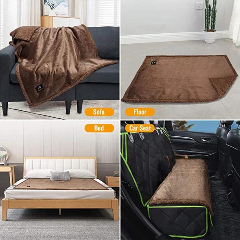 Couple Romantic Blankets Warm Cozy Shaggy Blanket-thickened King Size Waterproof Air Conditioning Blanket Home Sofa Bed Decor