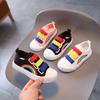 Children's Canvas Shoes Spring and Autumn Girls Shoes Soft Sole Boys Board Shoes Rainbow Single Shoes Baby Sports Shoes Student Cloth Shoes