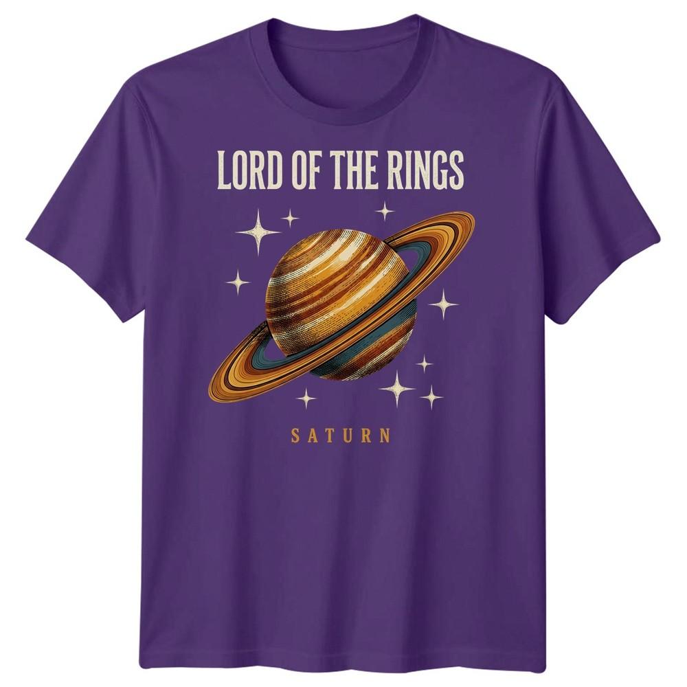 Saturn Planet Unisexs T Shirt Solar System Stars Universe Sunny Gift Tee