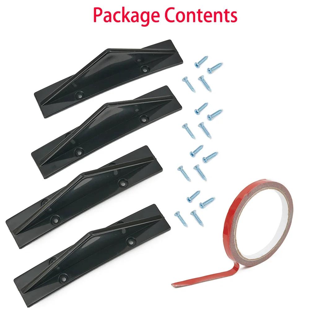 Rear Bumper Diffuser Lip Splitter For For For For Chrysler 300 4PCS Set Perfect For For For For Exterior Customization