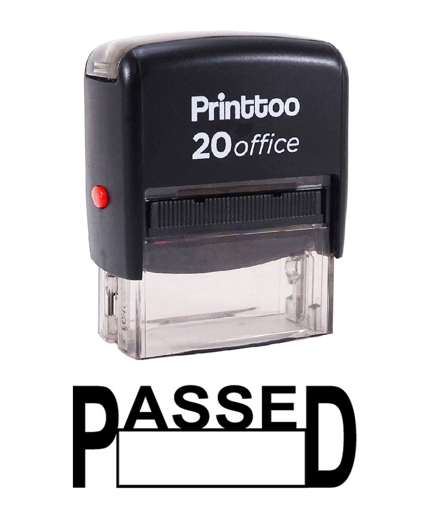 Printtoo Custom Stamp PASSED Self Inking Rubber Stamp Office
