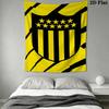 Penarol Football Club Wall Tapestry Aesthetic Wall Hanging Printed Fabric Blanket Decorative Tapestries for Bedroom Living Room Home Decor