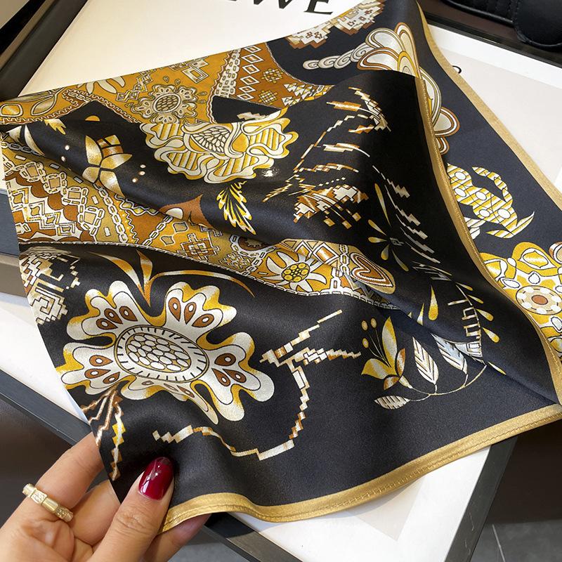 100 % Natural Silk Mulberry Scarf Women Fashion Neck Scarfs Office Lady Hair Foulard Kerchief Female Bandana Shawl Scarves