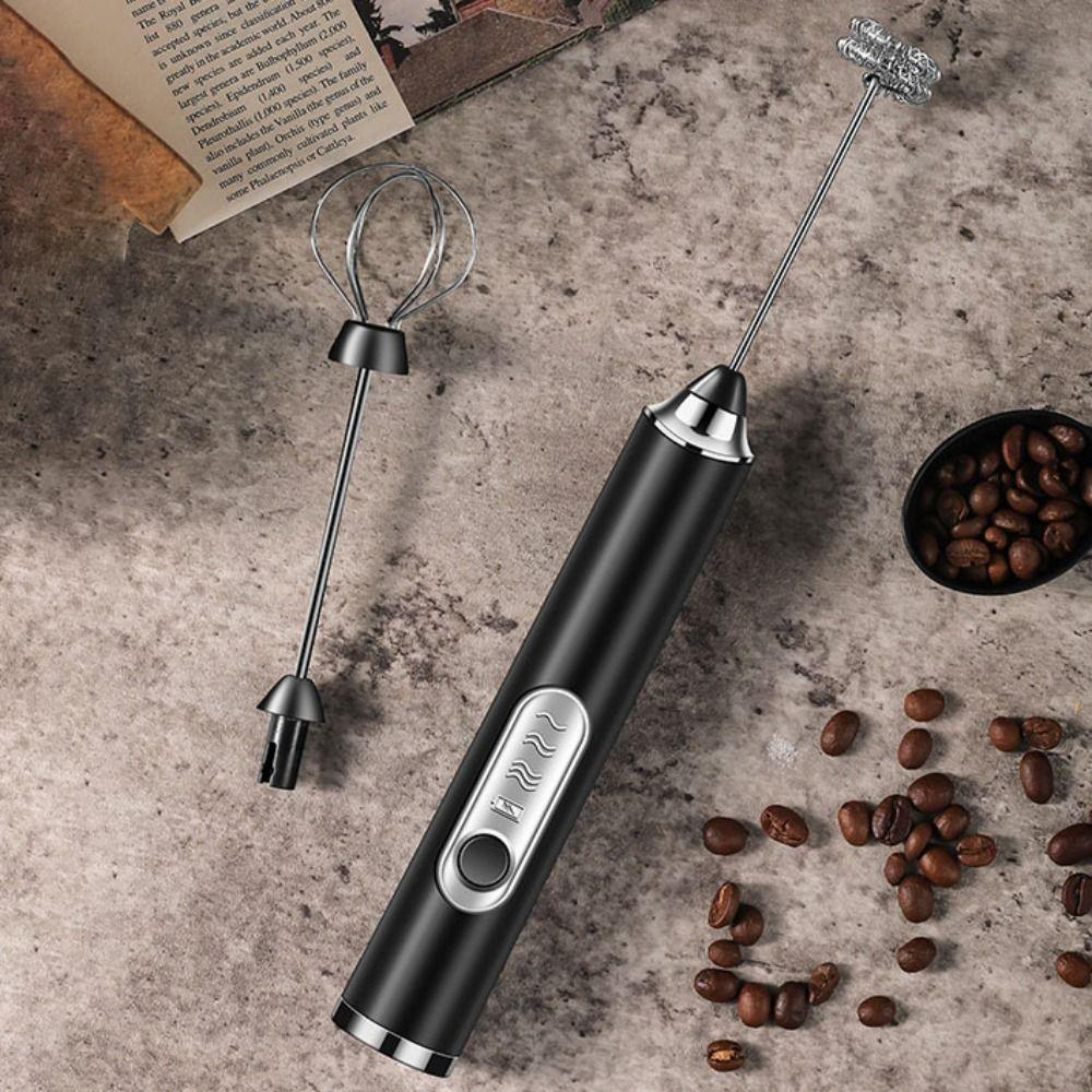 3 Gear Speed Coffee Whisk Handheld Egg Beater Kitchen Gadget Foam Mixer Cream