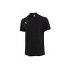 Solid Color Casual Sports Short Sleeve Polo Shirt Men Tops Black 656579-03