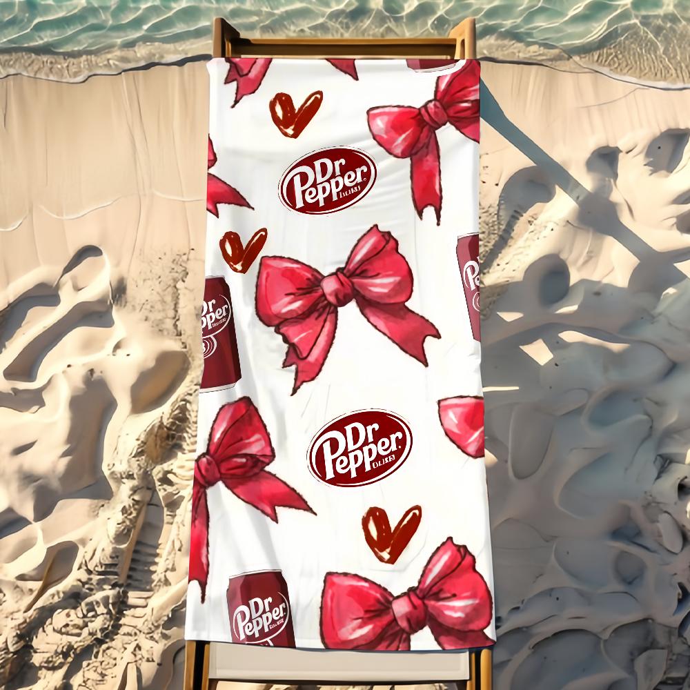 Бренд D-Dr Pepper Полотенце Пляжное Полотенце Дорожное Легкое Приятное для Кожи Для Бассейна Пляжа Кемпинга Круиза Лето
