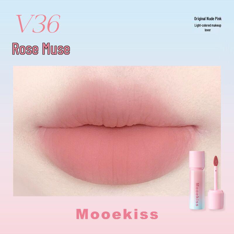 Mooekiss Матовая кремовая помада для губ V07/V12/V04 - Нелипкий бархатный блеск для губ
