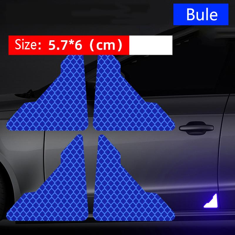 10pcs Reflective Arrow Sign Tape Warning Safety Sticker Night Driving Reflector Decals Body Sticker Auto Exterior Accessories