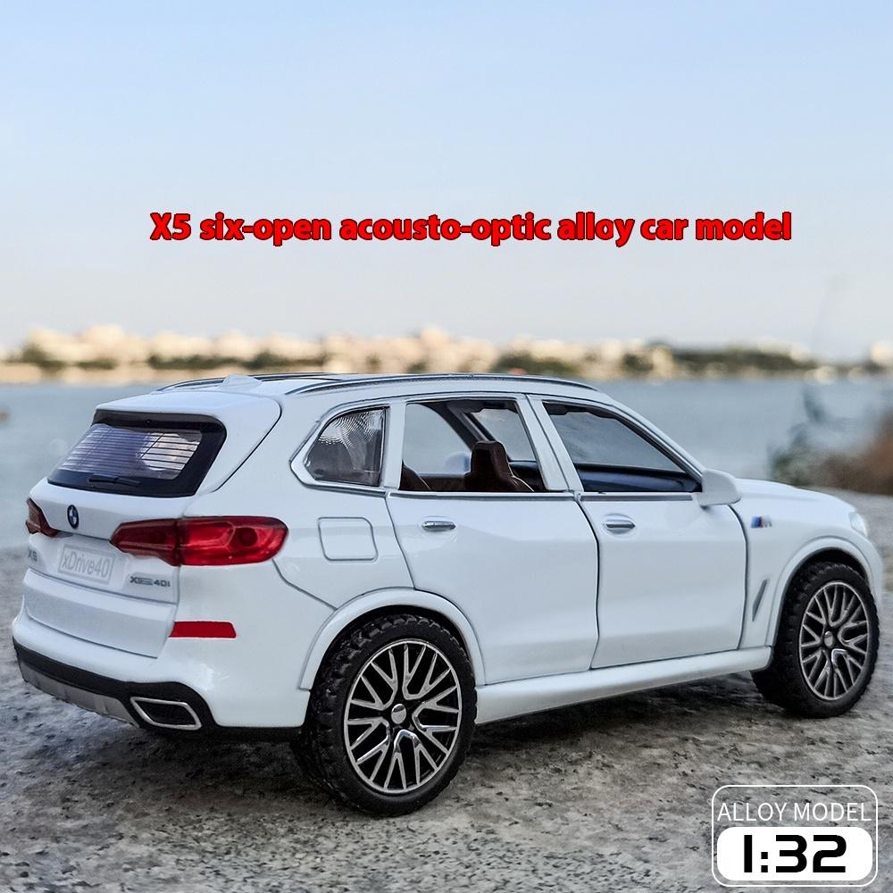 Игрушечная модель легкосплавного автомобиля BMW X5 в масштабе 1/32 со светом и звуком, идеальный подарок для детей, коллекционная гоночная реплика