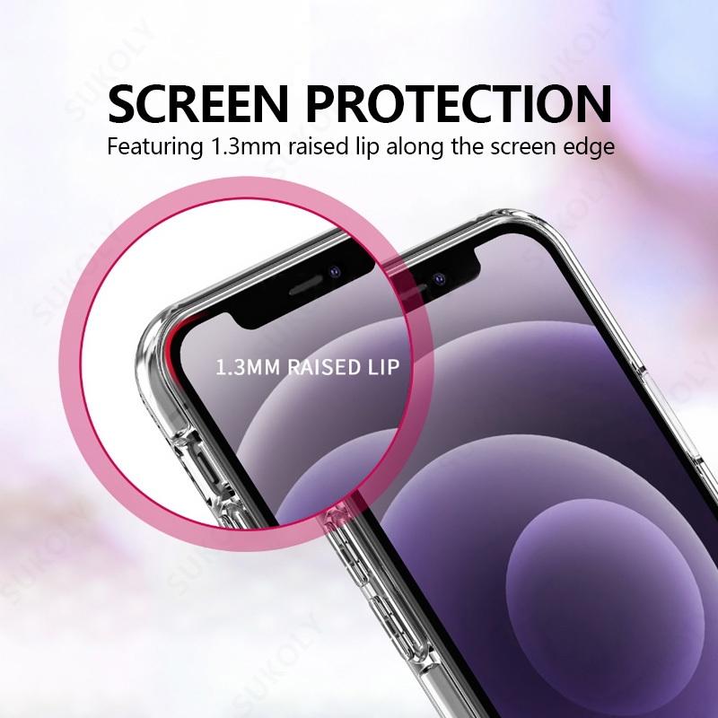 Роскошный прозрачный мягкий чехол из ТПУ для iPhone 17 Air 17 Pro Max 16 15 14 13 Прозрачный тонкий чехол для задней панели телефона