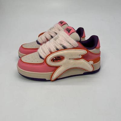 Обувь Bread Shoes Colorblock Breathable Lightweight Board Shoes Preppy Style Trendy Casual Shoes Women's Platform Sneakers