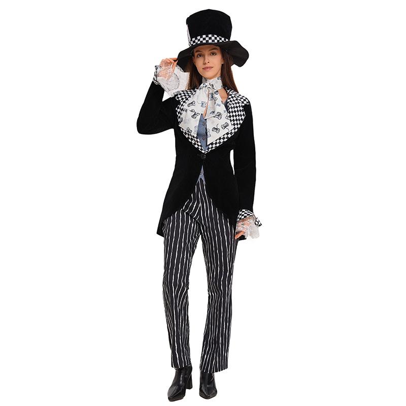 Halloween Cartoon Costumes Alice In Wonderland, Mr. Hatter Costumes, Mr. Mad Hatter Magicians