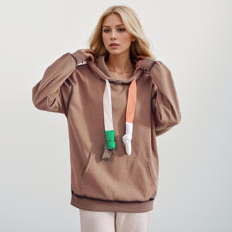 Dimanaf Новинка 2024 года, весенняя толстовка больших размеров, женская розовая толстовка с длинным рукавом, свободная повседневная стильная футболка с круглым вырезом, пуловер