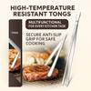 Кухонные щипцы для еды из нержавеющей стали, кухонный зажим для барбекю, многофункциональная кухонная утварь, термостойкие, противоскользящие