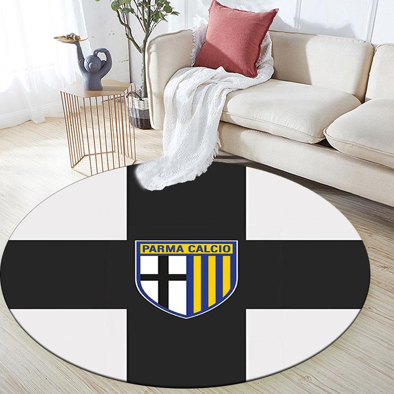 Parma Calcio 1913,Round Area Rug,Carpet Rug for Living Room Bedroom Sofa Playroom Decor,Non-slip Floor Mat