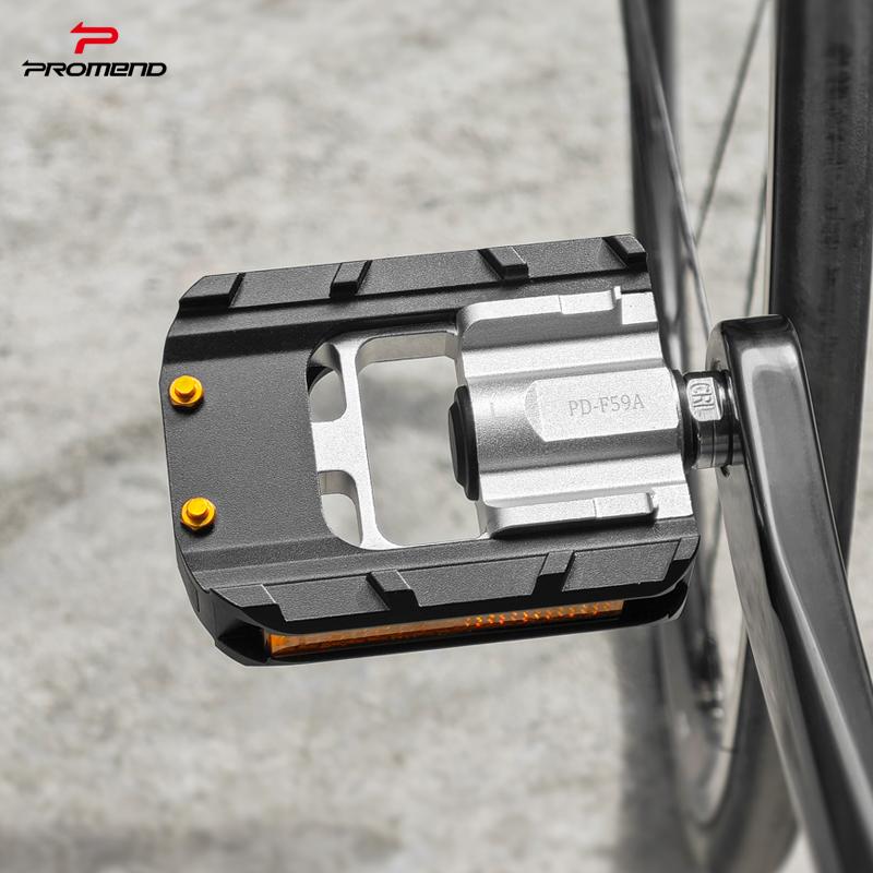 Ultralight Folding Pedal Aluminum Alloy Shielded Bearing Anti-slip Durable Reflector Folding Bike City Cycle