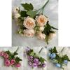 Faux Peony Floral Arrangement For Festive Occasions Christmas Valentines Day Gift