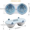 LMETJMA Microwave Egg Poacher Double Layer Egg Boiler for Microwave 2 Cavity Eggs Poacher Steamer Boiled Egg Cup Mold JT398
