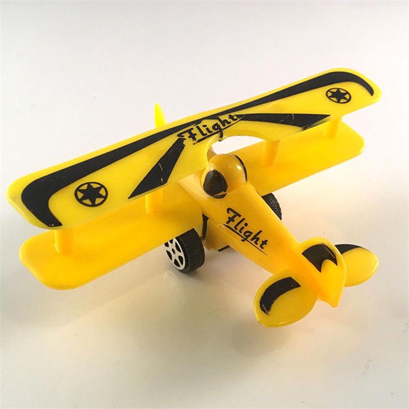 Мини-винтажная пластиковая модель самолета, планер, модель самолета-биплана, детская игрушка