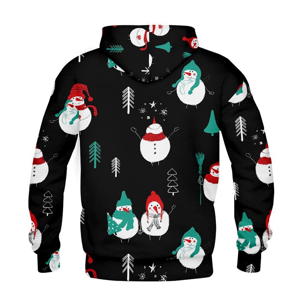 Мужской индивидуальный повседневный свитер на молнии с длинным рукавом и принтом, толстый хлопковый костюм, зимний костюм