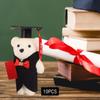 10Pcs Plush Graduation Bear Dolls Unique Toys Theme