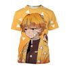 Anime Devil Killer Kimetsu No Yaiba Kamado Nezuko Kochou Shinobu T-shirt, 3D Printed Fashion T-shirt