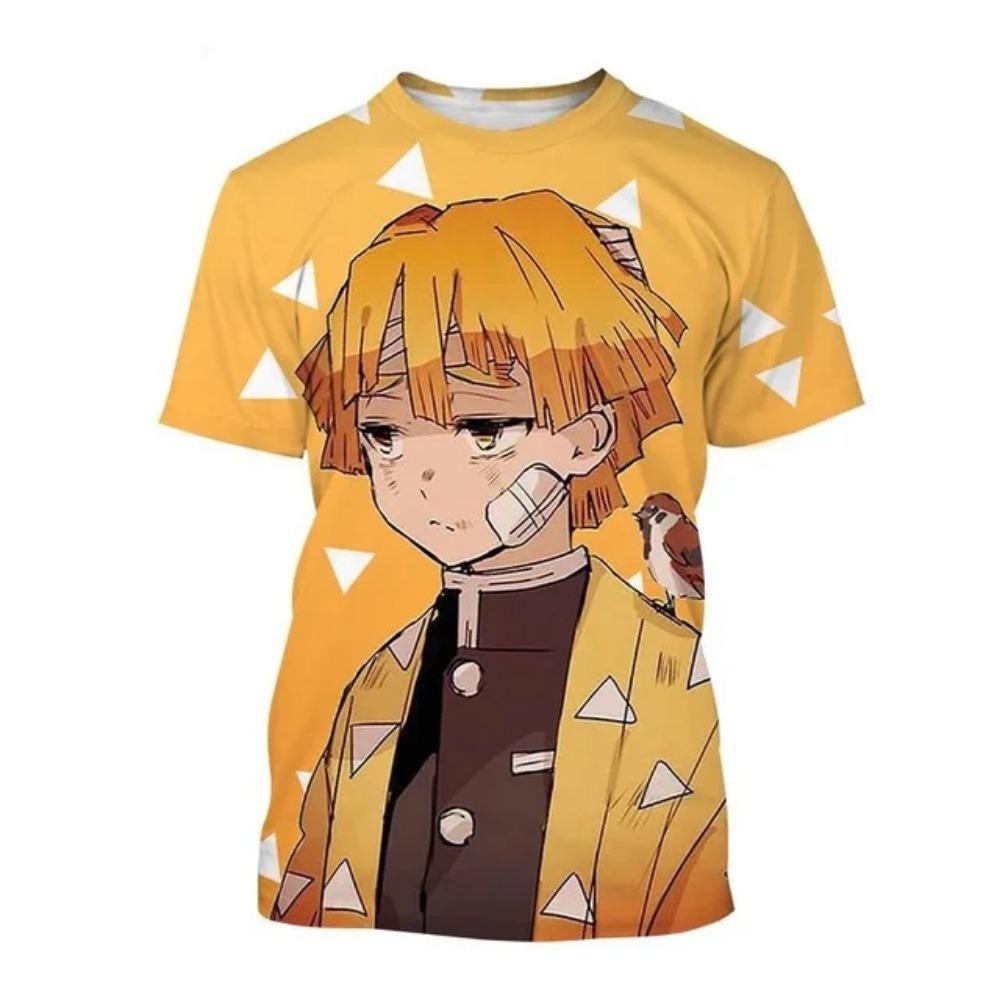 Anime Devil Killer Kimetsu No Yaiba Kamado Nezuko Kochou Shinobu T-shirt, 3D Printed Fashion T-shirt