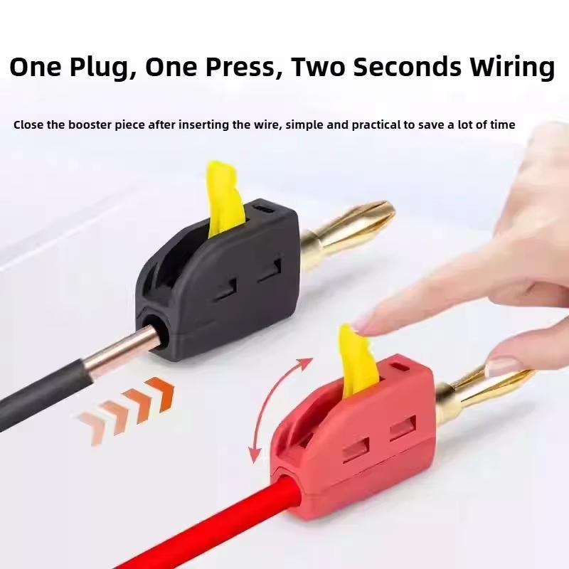 1-10 шт. Штекер типа "банан" Высокий ток Быстрое соединение Позолоченный разъем "банан" 32А Электрический тест для гнезда Аудио Музыкальный динамик