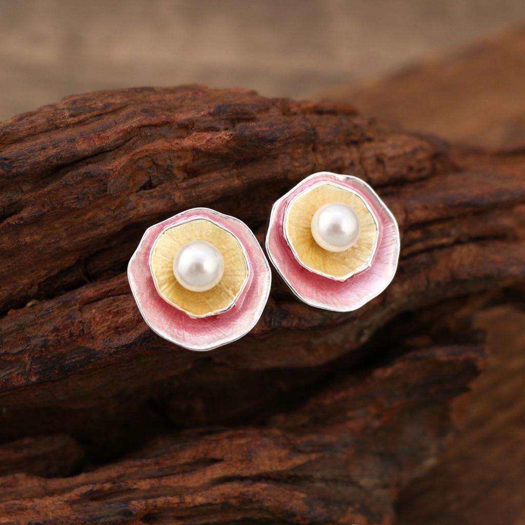 Новые круглые серьги-гвоздики из сплава с цветной эмалью в виде капель, многослойные женские серьги премиум-класса