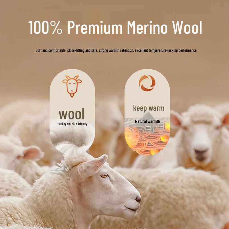 Мужской пуловер с круглым вырезом из чистой мериносовой шерсти