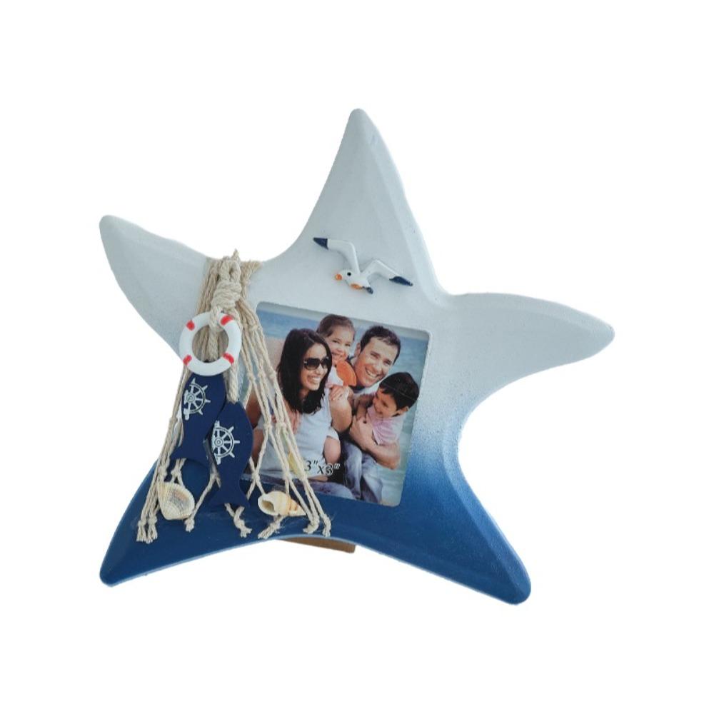 Unique-shaped Ocean-Themed Photo Frame Wooden Instant Photo Frame  Living Room