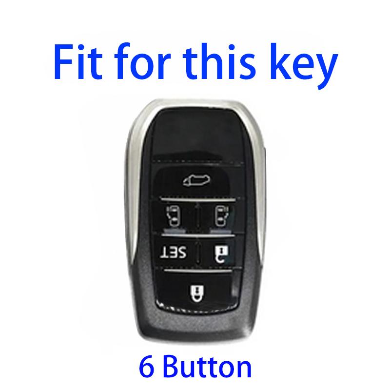 Чехол для ключей с дистанционным управлением из ТПУ с 6 кнопками для Toyota Alphard VELLFIRE NOAH Previa 30 серии, держатель для сумки, аксессуары