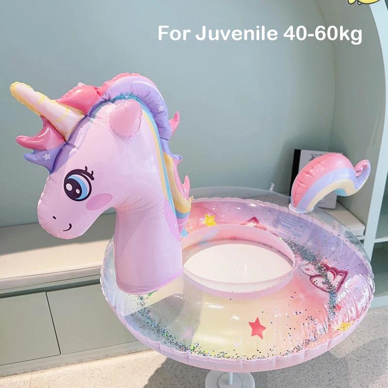Надувные круги для плавания Rooxin Unicorn для детей, младенцев, игрушки для игр на воде, сиденье-поплавок, летние пляжные вечеринки, практичное использование