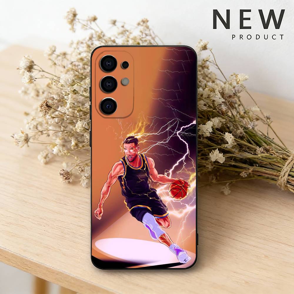 Чехол для телефона с изображением баскетболиста С-Стивена Карри 30 для Samsung S26,25,24,21,22,23,30,20,Ultra,Plus,Fe,Lite Черный Мягкий Чехол