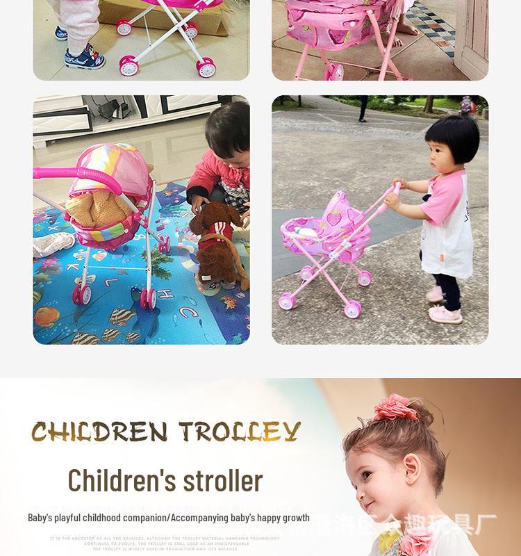 Игровой домик для девочек с куклой и набором игрушечной коляски