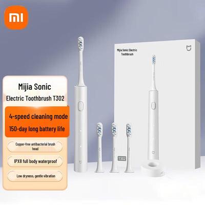 Электрическая зубная щетка Xiaomi T302, китайская вилка (адаптер в комплекте)