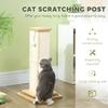 3 In 1 Cat Scratching Post 67cm Cat Scratcher W Track Ball Toy Oak Tone