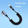 Charging Cable with Digital Display 480Mbps Data Transfer Universal Type-C 90-Degree Elbow