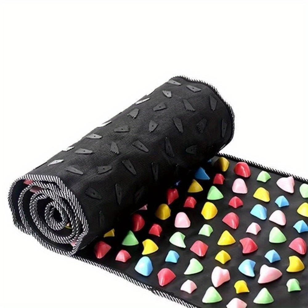 Foldable Black PP Foot Massage Mat - Reflexology Acupuncture Pad For, Detox, and Improved Circulation , Acupuncture Products