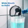 Wall Mounted Mouthwash Dispenser Plastic Mouth Wash Container Liquid Toothpaste Container  Kitchen