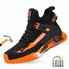 Construction Anti-slip Work Shoes Men 47 Breathable Mesh Safety Shoes 48 Lightweight Industry Steel Toe Work Boots with Sneakers