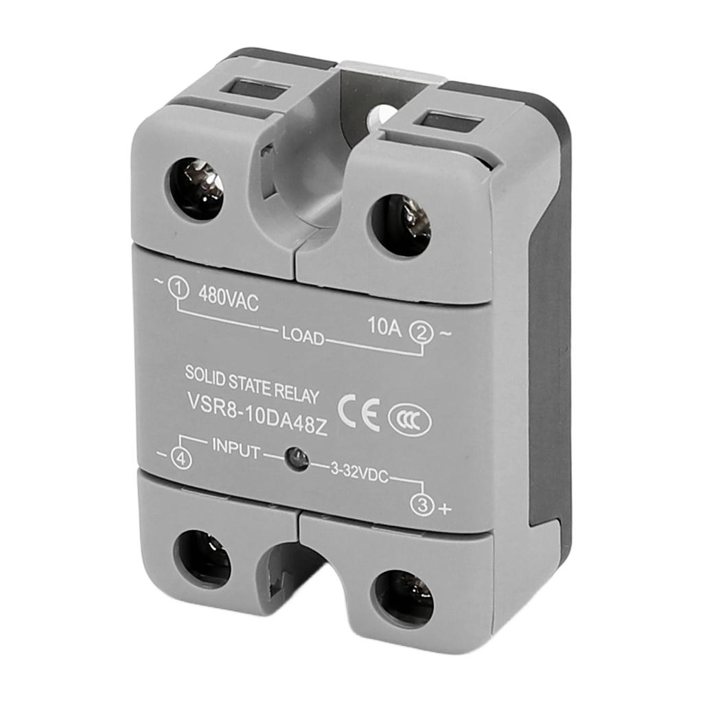Твердотельное реле со светодиодным индикатором, управление постоянным током, изоляция переменным током, SSR-реле 3?Вход 32 В постоянного тока 10 А