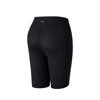 Anta Training Series Solid Color Mid-Rise Breathable Versatile Tight Sports Shorts Women Shorts Black 962527306-5