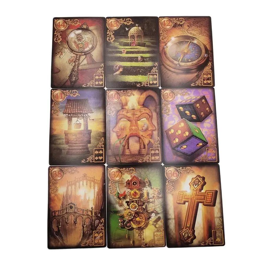 Reverie Lenormand Tarot Deck 47 Cards Kit Fate Divination Tarot Card Games Full English Version Board Games Featuring Online Guidebook