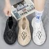 Inkjet Hollow Breathable Hole Shoes Summer New Bag Head Casual Sandals Wear Seaside Travel Beach Shoes